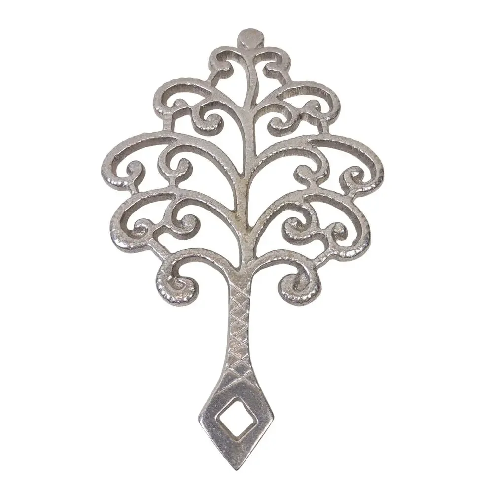 Vintage Pewtarex Pewter Trivet Hot Plate Family Tree Wall Hanging Decor 3 Feet